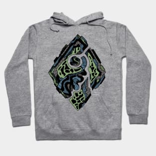 Mellow Cool Abstract Rhombus Hoodie